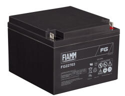 FIAMM 12V 27Ah FG22703 zárt ólomsavas zselés akkumulátor (FIAMM-FG22703)