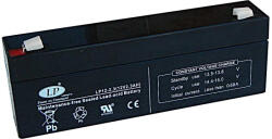 Landport 12V 2, 3Ah LP12-2.3 zárt ólomsavas zselés akkumulátor (Landport-LP12-2-3)