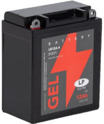 Landport GEL LB12A-4 12V 12Ah 170A GB12A-4 bal+ gondozásmentes AGM (zselés) motor akkumulátor (Landport-51211-LB12A-4)