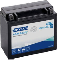 Exide AGM 12-19.1( YTX20HL-BS, YTX20H-BS) 12V 18Ah gondozásmentes AGM (zselés) motor akkumulátor (AGM12-19-1)