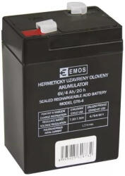 EMOS 6V 4Ah B9641 zárt ólomsavas zselés akkumulátor (EMOS-B9641)