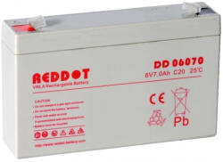 RedDot 6V 7Ah DD06070 zárt ólomsavas zselés akkumulátor (REDDOT-DD06070)