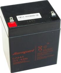 Alarmguard 12V 4, 5Ah CJ12-4.5 zárt ólomsavas zselés akkumulátor (Alarmguard-CJ12-4-5)