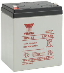 YUASA 12V 4Ah NP4-12 zárt ólomsavas zselés akkumulátor (YUASA-NP4-12)