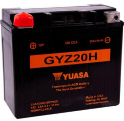 YUASA GYZ20H 12V 20Ah 320A motor akkumulátor (Yuasa-GYZ20H)