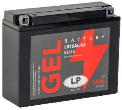 Landport GEL LB16AL-A2 12V 16Ah 215A YB16AL-A2 GB16AL-A2 jobb gondozásmentes AGM (zselés) motor akkumulátor (Landport-51616)