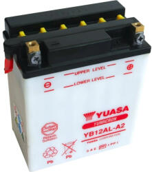 YUASA YB12AL-A2 12V 12Ah sav nélküli száraz motor akkumulátor (Yuasa-YB12AL-A2)