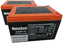 MotoBatt 6-DZM-12 24V 18Ah 6-DZF-12 csavaros ciklikus elektromos kerékpár akkumulátor (24V-18Ah-MotoBatt-6DZF15-Csavaros)