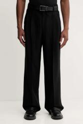 HUGO BOSS nadrág gyapjú keverékből - fekete 52