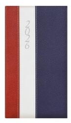 TopTimer Zsebnaptár 2026 heti álló TOPTIMER Fashion F035 bordó-fehér-kék (26T035F-2F4)