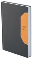 TopTimer Határidőnapló 2026 napi A/5 TOPTIMER Kredo K021 fekete-sárga (26T021K-003)