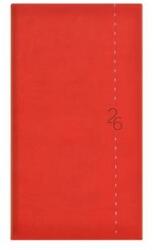 TopTimer Zsebnaptár 2026 heti álló TOPTIMER Linea L035 piros (26T035L-002)