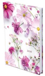 TopTimer Határidőnapló 2026 heti B/5 TOPTIMER Joy J011 fehér lapos Uv lakk Pillangóvirág (26T011J-201)