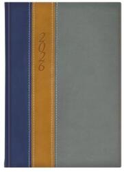 TopTimer Határidőnapló 2026 napi A/5 TOPTIMER Fashion F021 kék-okker-szürke (26T021F-495)