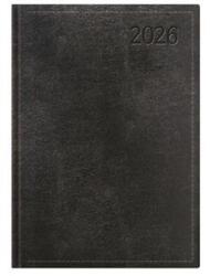 TopTimer Határidőnapló 2026 napi B/6 TOPTIMER Traditional T022 fekete (26T022T-003)