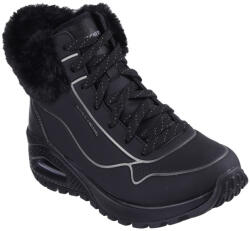 Skechers Uno Rugged Fall Shimmer női fűzős cipzáras bokacipő 167993-BKPW