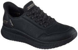 Skechers Slip-Ins Bobs Squad 4 - Key Lock női bebújós fekete sneaker cipő 117740-BBK