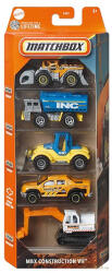 Mattel - Kisautók MBX Construction VII 5 db-os szett (JBX40)