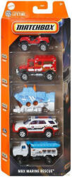 Mattel - Kisautók MBX Marine Rescue 5 db-os szett (JBX29)