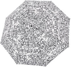 Derby Hit Magic Printed Graffiti - Női teljesen automata esernyő fekete 74465PGR02 (74465PGR02)