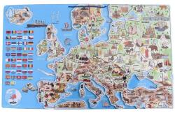 Woodyland Európa mágneses térképe XXXL