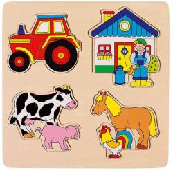 Goki Puzzle alaplappal - Farmer