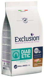 Exclusion Veterinary Diet Diabetic Pork & Sorghum and Pea Small gyógytáp kutyának 2kg - pegazusallatpatika