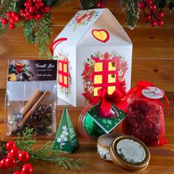  Karácsonyi Ízek és Illatok Válogatás - Fehér - mikulás virágos