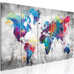 Artgeist Kép - World Map: Spilt Paint