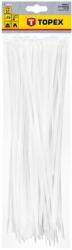 TOPEX Kábelkötegelő 44E981 4, 8x370 mm/75 db Fehér (44E981)