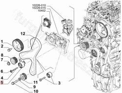 FIAT eredeti Vezérműszíj feszítőgörgő 2.2 EVO FIAT DUCATO IV (06-) (46358741)
