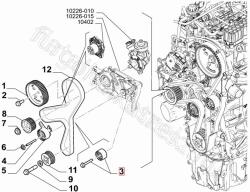 FIAT eredeti Vezérműszíj vezetőgörgő 2.2 EVO FIAT DUCATO IV (06-) (46356205)