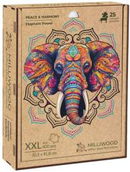 Milliwood - Béke és harmónia - Elefánterő 400 darabos kirakó (5062)