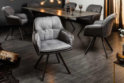 Lounger Design forgószék Joe antracit szürke