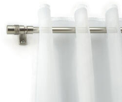  Reno kihúzható fém vitrázs rúd henger véggel - acél színben - 40 - 60 cm-ig