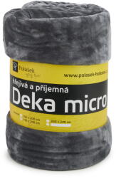 Vlnka Mikroplüss takaró, világosszürke ágynemű méretek 150x200