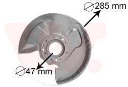 VAN WEZEL Ochranný plech proti rozstreku, Brzdový kotúč VAN WEZEL 3758371 (3758371)