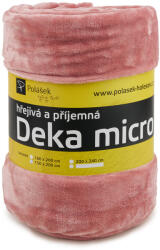 Vlnka Pătură micropluș roz mărimi așternuturi 150x200 (8-00007-150) Patura