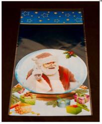 Mikulás tasak 5. Gömbös mikulásos mintával, 15 x 35 cm 1000 db/gyűjtő