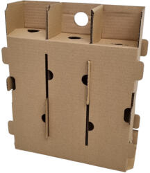 Kartonbetét boros dobozhoz (3 db palackhoz) - 868 x 874 mm
