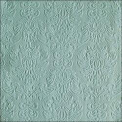 Ambiente Elegance light sage dombornyomott papírszalvéta 40x40cm, 15db-os