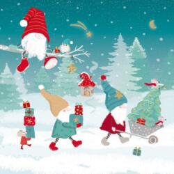 PPD Karácsonyi mintás papírszalvéta 33x33cm, 20db-os In the House