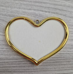  Öntapadós arany keret hímzéshez - szív