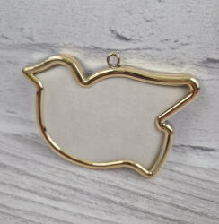  Öntapadós arany keret hímzéshez - madár