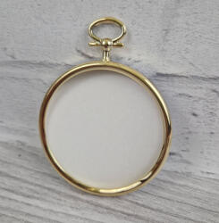  Öntapadós arany keret hímzéshez - kerek