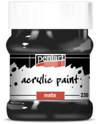  Matt akrilfesték - fekete 230ml