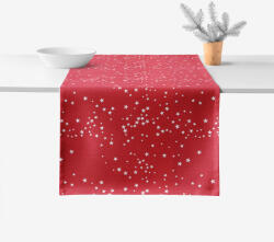 Goldea valencia asztali futó - csillagok piroson 35x180 cm