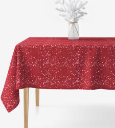 Goldea szögletes terítő valencia - csillagok piroson 100 x 100 cm