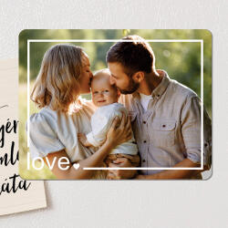  Love& Wood fényképes hűtőmágnes