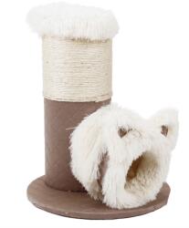 Nobleza Szőrős kaparófa játékalagúttal, bézs (027965)